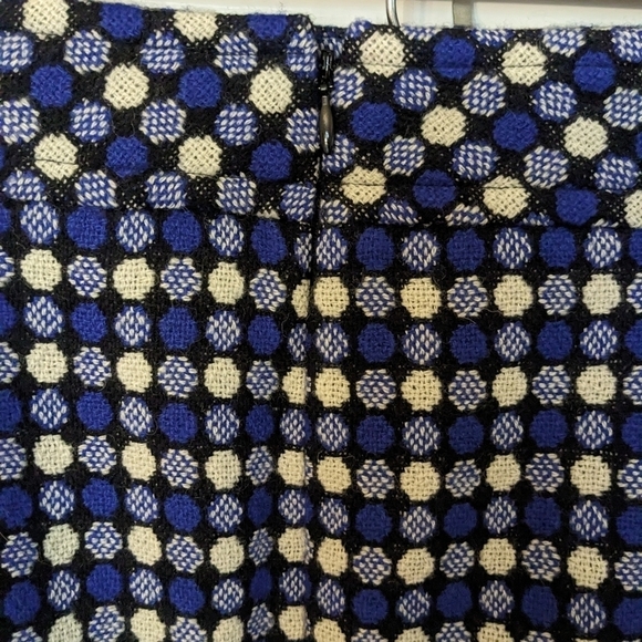 TALBOTS Dot Print Wool Pencil Skirt - Picture 4 of 8
